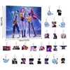 Calendário de Contagem Regressiva de Natal 2025 Kpop Hunter Girl Group Caixa Surpresa Chaveiro Pingente Presente para Amigos