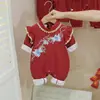 Mono de Otoño para Bebé Niña, Mameluco de Pez Dorado Pequeño, Vestido de Fiesta de Luna Llena de Cien Días Primer Cumpleaños para Recién Nacido