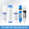 Nivel Doméstico/Bricolaje 5 10 pulgadas Algodón PP Carbón Activado Carbono Comprimido Membrana Ro Post-Carbon Juego Completo Purificador de Agua Cartucho de Filtro Universal
