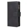 Adecuado para Apple 15 Plus Billetera con Cremallera Multi-Tarjeta iPhone 14 Funda de Cuero para Tarjeta y Teléfono Móvil
