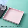 Bandeja Quadrada Grande, Bandeja para Copo de Água de Plástico Melamina, Bandeja de Chá, Vaso de Flores Quadrado Pequeno, Bandeja Quadrada Drenante 15*15