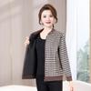 Chaqueta de primavera y otoño de mamá, chaqueta corta informal, ropa de mujer de mediana edad, primavera y otoño 2024, nueva abuela de mediana edad y anciana