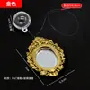 Espejo de Entrenamiento para Peces Dou Espejo de Cristal Estilo Retro Colgante Flotador Decoraciones de Paisajismo para Acuario Espejo de Entrenamiento para Peces Dou