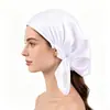 Gorro de noche de seda Amazon personalizado 19 momme 100% seda de morera gorro triangular gorro posparto gorro de dormir de seda de una sola capa
