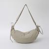 Bolso Dumpling Xiaozhong para Mujer Simple Combinable Plisado de Tela de Nylon Estilo Coreano Nuevo Gran Capacidad Casual Hombro Cruzado