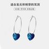 Plata esterlina s925 pendientes encantadores temperamento femenino pendientes de Corea del Sur pendientes de lujo ligero celebridad de Internet estudiante lindo simple combinable