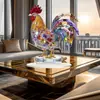 Venda Quente Transfronteiriça Galo Plano de Acrílico Decoração de Mesa Galinha Vibrante de Acrílico Novo Estilo Chinês