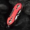 Cuchillo Multifuncional de 5 Anillas y 11 Aberturas Tricolor para Exteriores, Montaje en Vehículo, Portátil, Supervivencia de Emergencia, Herramienta Combinada Multipropósito