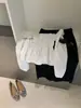 ENEN Temperamento Francés de Alta Gama Cintura Ceñida Adelgazante Cuello Cuadrado Manga Abullonada Manga Larga Camisa para Mujer Dulce Top Corto
