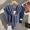 Delgado con Lana Hueco Cuadros de Diamante Color Sólido Versátil Chal Estilo Coreano para Mujer Suave y Delicado Multicolor Hombro Producto Nuevo