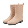 Botas de Chuva de Cano Médio Modeladoras de Uso Único para Mulheres, Antiderrapantes, de Plástico Impermeável, Calçados de Água para Uso Externo Prellis, Vendendo Botas de Água para Pesca