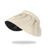 Sombrero de Concha del Mismo Estilo para Protección Solar para Mujer, Sombrero de Sol de Playa Cubre-Rostro Anti-UV para Verano, Sombrero de Sol Ciclismo de Copa Vacía