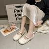 Atacado sapatos brancos femininos 2025 primavera novo muffin casual retrô estilo britânico mocassins sapatos de um passo