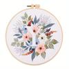 25 Novos Produtos Exportação Bordado DIY Pacote de Material Kit Semi-Acabado Feito à Mão Transfronteiriço Fabricante Amazon Florais Europeus e Americanos