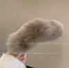 Pinza de Pelo de Felpa de Pelo de Conejo Rex Esponjoso para Otoño e Invierno para Mujeres 2025 Nueva Pinza de Pato Grande para la Parte Posterior de la Cabeza Elegante Pinza de Pelo