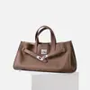 Nova coleção outono/inverno 2026: bolsa de couro de alta qualidade para o dia a dia, bolsa tote, bolsa Kelly, bolsa transversal de couro genuíno e bolsa para laptop