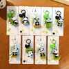 Cadena Creativa Nueva de Bambú Panda con Cuentas para Llavero de Teléfono Colgante Lindo para Bolso Accesorio para Funda de Teléfono Pequeño Regalo