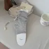 Meias Finas de Primavera e Verão para Mulheres, Meias Slouch com Punho Largo Estilo Ballet, Meias Sem Pé de Seda Tendência Estilo Ins, Meias Longas de Cano Alto