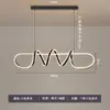 Lustre Luminária de Sala de Estar Poste Pós-Moderno Minimalista Designer Luxo Leve Jantar Bar Luminária Forma Especial Criativa Personalizada Restaurante Luminárias