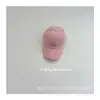 Estilo Coreano Simples Cor Doce Boné de Baseball Infantil Masculino e Feminino Bebê Bordado Rosto Sorridente Estilo Ocidental Tendência Boné Infantil Chapéu de Sol