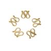 Aço inoxidável M Fivela S Fivela Pulseira 18K Ouro Colar Bobina Conector Artesanal DIY Jóias Material Acessórios Jóias Fivela