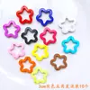 Llavero de Cuentas Correa de Silicona Cuerda de Cuero Colgante Accesorios Metálicos Anillo de Acero Hebilla de Puerta Anillo para Tarjeta Pequeño
