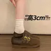 Sapatos femininos Birkenstock retrô com sola grossa, tudo incluído, nova coleção de outono 2026, sapatilhas Birkenstock versáteis de sola macia para o dia a dia