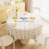 Toalha de Mesa Estilo Desenho Animado, Impermeável e à Prova de Óleo, Sem Lavagem, 2025 Leve Luxo Sensação de Alto Padrão, Toalha de Mesa para Mesa Redonda, Tapete Protetor, Pano para Mesa de Café