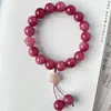 Preço de atacado mais vendido molho de ameixa defumada conta redonda bodhi pulseira de mão estilo nacional duplo laço de mão versátil brincadeira literária pulseira de contas budistas