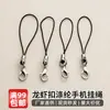 Acessórios para Joias DIY Cordão Preto Liso com Fecho Lagosta 302 Pingente de Boneca Cordão para Celular Materiais Artesanais