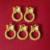 Collar con Colgante de Arco Xiangyun Ping An Chapado en Cobre Dorado para Mujer Anillo Gankun Colgante de Arco Venta al por Mayor en Vivo