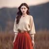 Estilo Chanel Moda Luxo Leve Roupas Femininas de Alta Qualidade Moda Outono e Inverno Senhora Elegante Suéter Europeu com Saia Midi