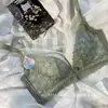 Sujetador de Verano Fino Inalámbrico con Relleno Push-Up y Perforaciones para Mujer, Sujetador de Encaje Transpirable Ajustable Anti-Caída