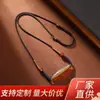 Colar de Ágata Vermelha Estilo Xizang com Cordão Artesanal para Pingente, Unissex, Estilo Étnico Vintage
