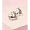 2020 Nueva Moda Encaje Amor Plata S925 Aretes para Mujer Corea del Sur Moda Distintiva Simple Combinable Aretes Aretes