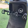 Servicio de Entrega Barra Gancho para Vehículo Eléctrico con una Fila de Ganchos para Comida Montados al Frente, Accesorios de Soporte de Fijación Universal para Repartidor