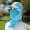 Chapéu de Proteção Solar, Máscara de Proteção Facial de Verão, Máscara de Proteção contra Vento e Areia, Repelente de Mosquitos, Véu Anti-Catnip, Fabricante de Chapéu de Sol de Rosto Inteiro