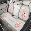 Cojín de Asiento de Coche Lindo de Dibujos Animados para Todas las Estaciones, Cojín de Asiento Oso Esponjoso Corazón de Niña, Cojín Protector de Asiento de una Pieza