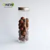 Botella de plástico transparente de 650 ml frasco para envolver regalos frasco sellado grado alimenticio para mascotas frasco de plástico para frutos secos caja de plástico redonda