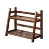 Estante de Armazenamento Estilo Medieval Balcão Lateral de Jantar Porta-Copos para Chá, Água, Café Porta-Copos para Conjunto de Chá Suporte de Copos para Mesa de Sala de Estar