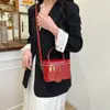 Bolsa de Ombro Versátil Simples Retrô Nova Moda Transfronteiriça Cor Sólida Bolsa de Maquiagem Casual Portátil Bolsa Transversal para Sair