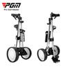 Los fabricantes de PGM suministran directamente triciclo de golf, coche chárter de cuatro ruedas plegable, suministros para campo de golf