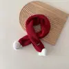 Cachecol Infantil Vermelho Natal e Ano Novo Cachecol de Pescoço para Bebê Cachecol Pequeno Cachecol de Pescoço para Meninas Cachecol de Pescoço para Meninos Ano Novo Inverno