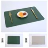 Mantel Individual de Cuero con Patrón de Vaca Escandinavo, Doble Cara, Estilo Occidental, para Mesa de Comedor, Mantel para Vajilla, Mantel Aislante, Anti-quemaduras, Impermeable y a Prueba de Aceite