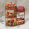 Bandeja de frutas criativa, cesta de frutas para sala de estar, expositor de lanches e frutas secas para mesa, mesa de centro, mesa de jantar, prateleira de armazenamento multicamadas
