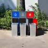 Lixeira de Classificação para Uso Externo em Aço Inoxidável Caixa de Cascas Fabricante Fornecimento Direto no Local Lixeira para Aeroporto Estação Venda por Atacado