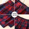 Pantalones Largos Casuales a Cuadros de Bloques de Color Retro Otoño 2026 Suaves Holgados Cintura Alta Pierna Recta Pantalones de Pierna Ancha para el Viaje Diario