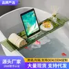 Estante de almacenamiento extensible para bañera, tablero de almacenamiento para artefactos de baño, toallas de baño, estante de baño, bandeja para cubo de baño