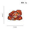 Broche de Aleación de Bestia Mítica de Dibujos Animados Japoneses Dragón Volador Ave Fénix Monstruo Marino Decoración de Mochila Insignia Metálica de Goteo de Aceite
