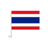 Tela de Fondo Bandera de Tailandia Transfronteriza Decoración Celebración Día Nacional Cadena de Banderas Abanico de Bandera Bandera de Mano